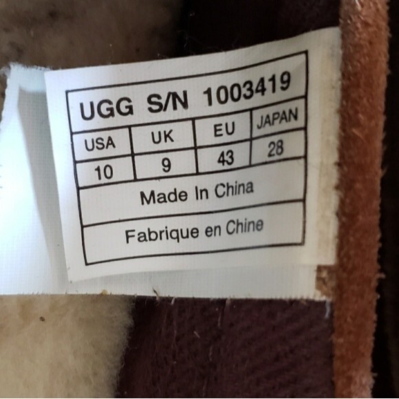 UGG Australia Alder Faux Shearling Lined Suede Men's Slipper Size 10 - Picture 13 of 13